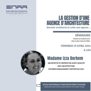 Seminaire, Le Vendredi 19 Avril 2024.